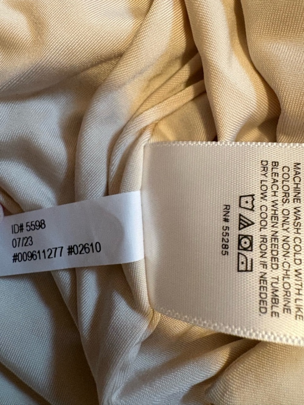 Express Beige Wrap Tunic Top / Mini Dress XS NWT Ruched Side Tie - Picture 6 of 6
